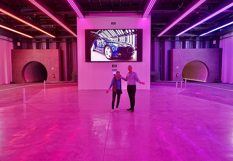 Vegas Loop tunnel at Las Vegas Convention Center