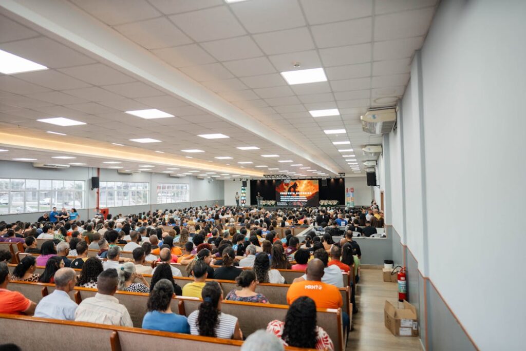 Large conference hall full audience event