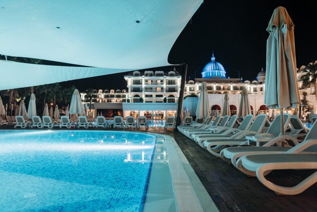 Luxury hotel pool Las Vegas