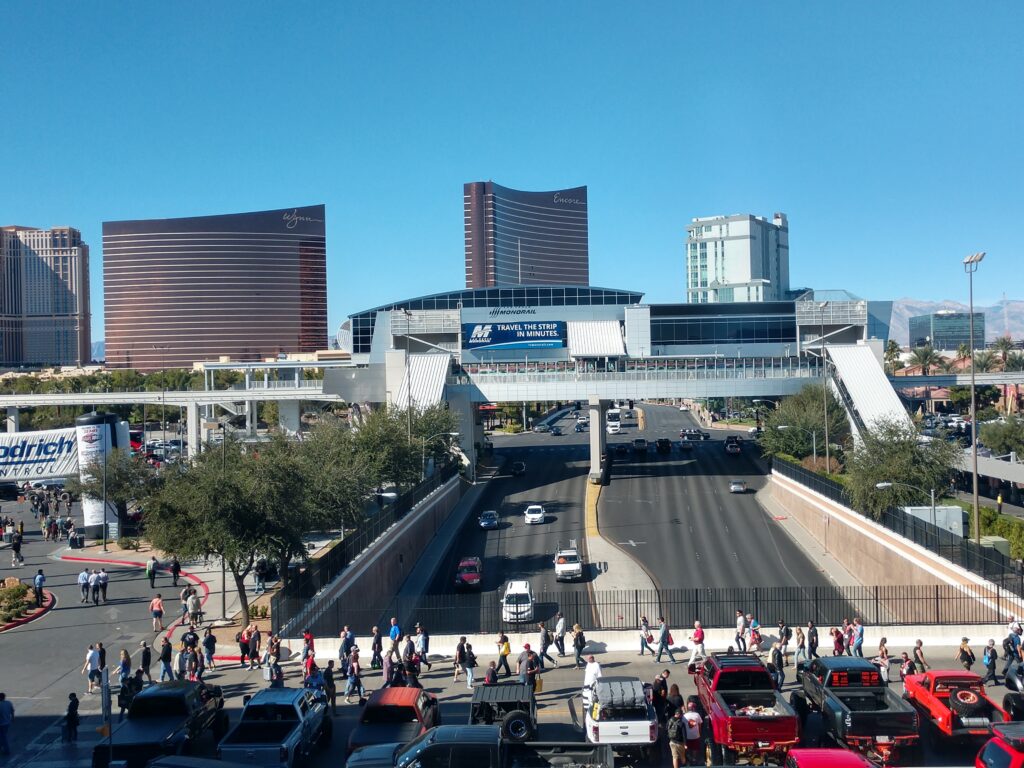 Las Vegas Convention Center Monorail Station — transport for NACS Show trade show attendees