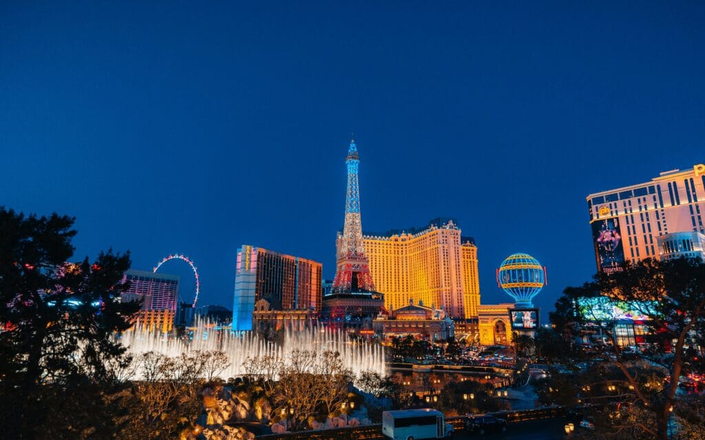 Las Vegas hotel room trade show attendee