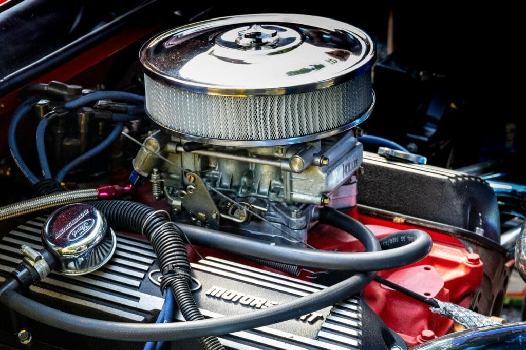 SEMA Show Las Vegas Ford motorsport engine exhibit
